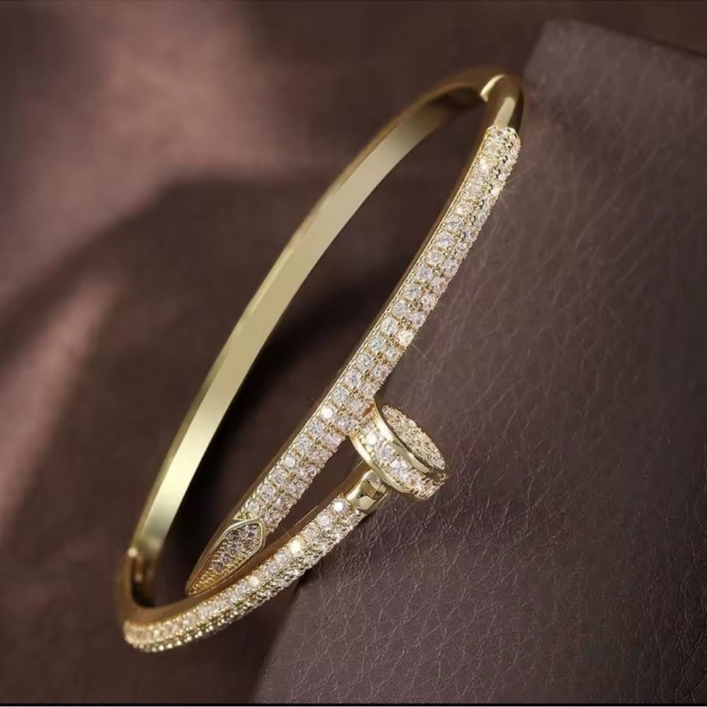 Just Un Clou Nail Crystal Bangle Bracelet - Picture 2 of 10